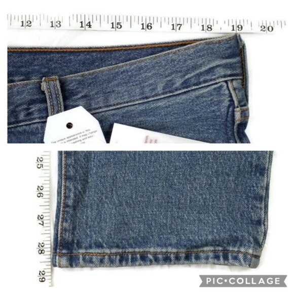 Levi's 501 CT Medium Wash Button Fly Tapered Leg Denim Jeans Mens 38x28.5 NWT - Picture 16 of 16
